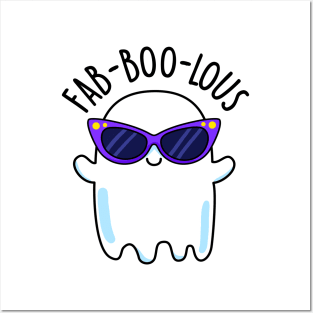 Fab-boo-bous Cute Funny Ghost Pun Posters and Art